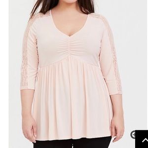 Torrid new with tags light pink lace babydoll